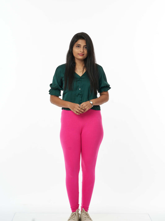 Women's premium full length Stretchy Leggings - Awesome Pink