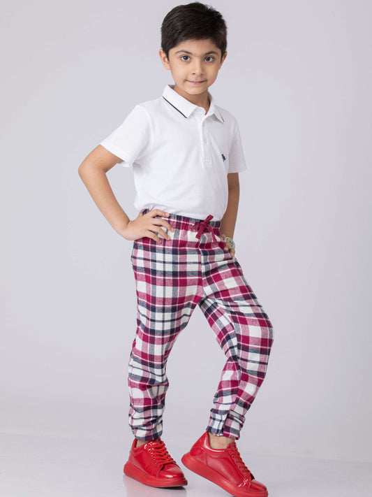 Classic Stripes Boys Cotton Joggers