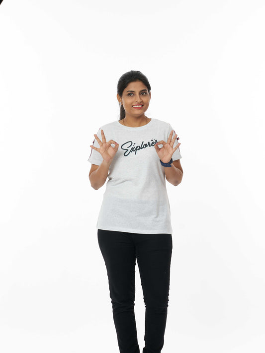 Explorer Soft & Premium Women's Printed Cotton T-Shirt