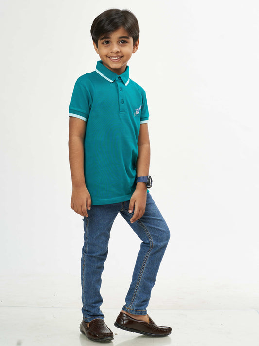 Classic Boys Cotton T-Shirt - Green
