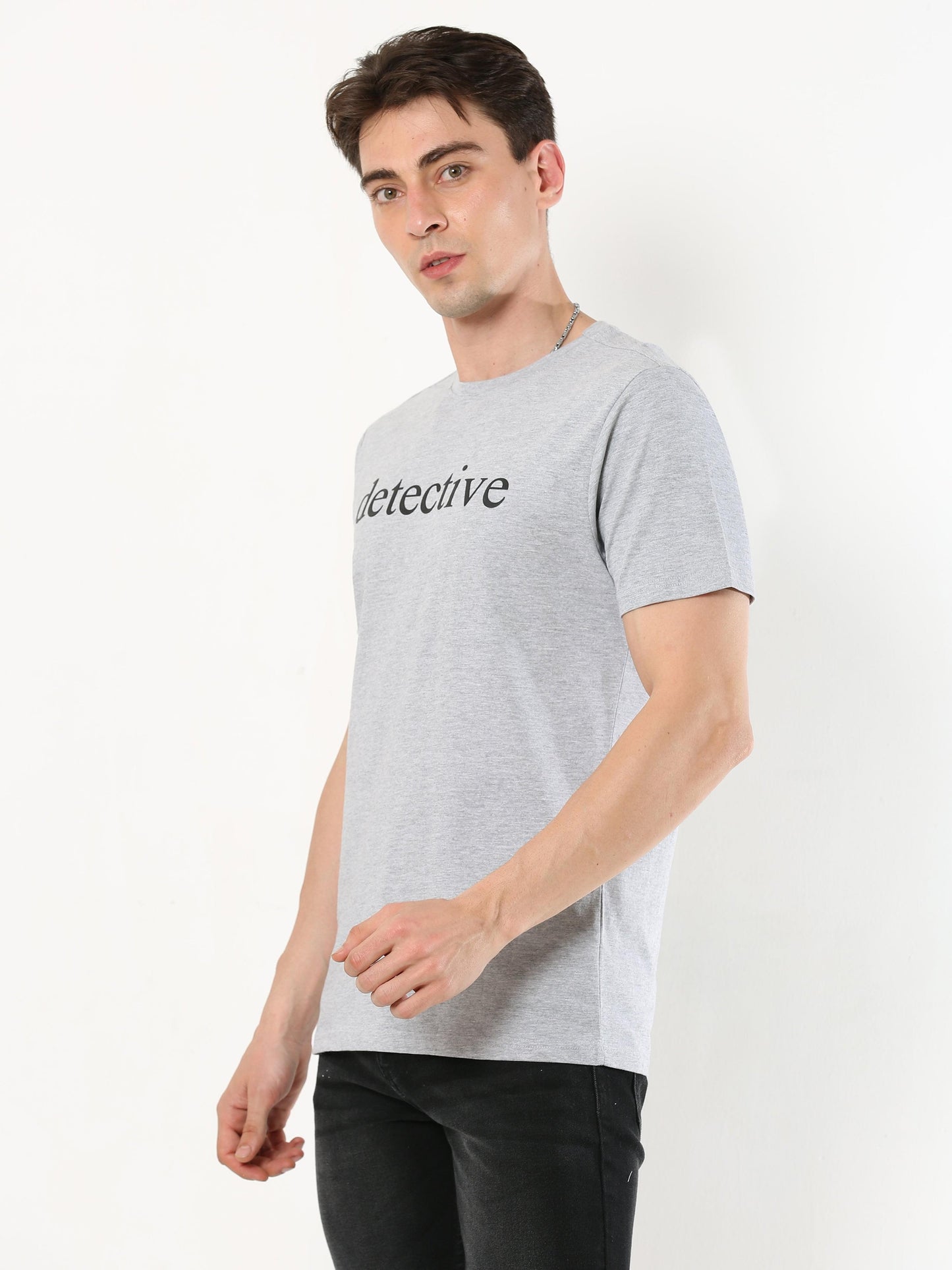 Men's casual T-Shirt - Detective Grey