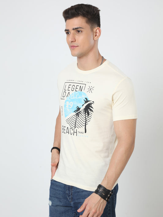 Legacy Beach Men's casual T-Shirt - Cream