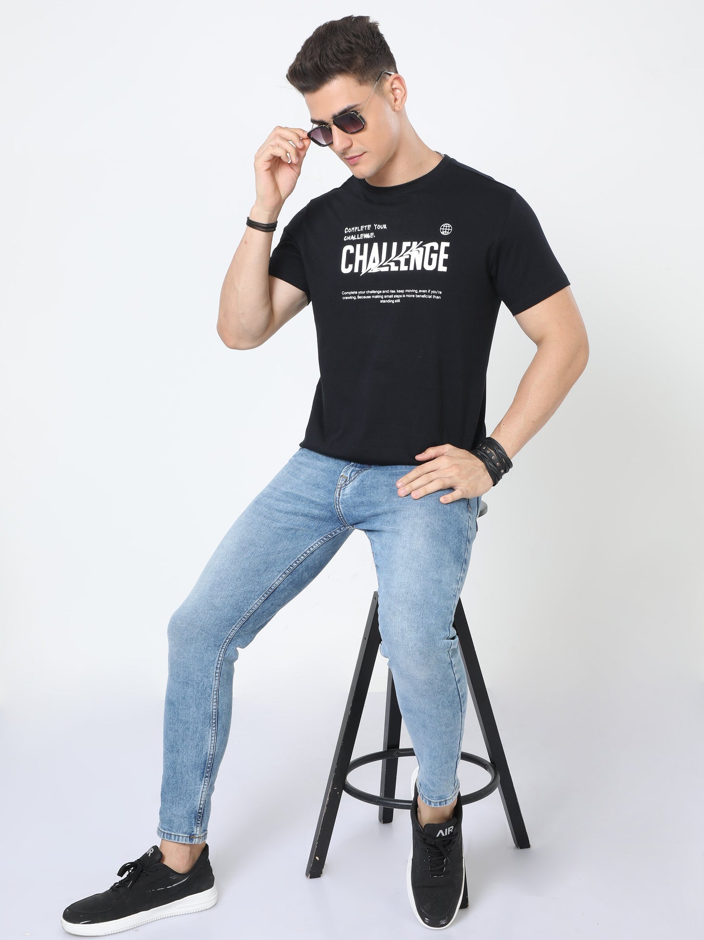 Challenger Men's casual T-Shirt - Black