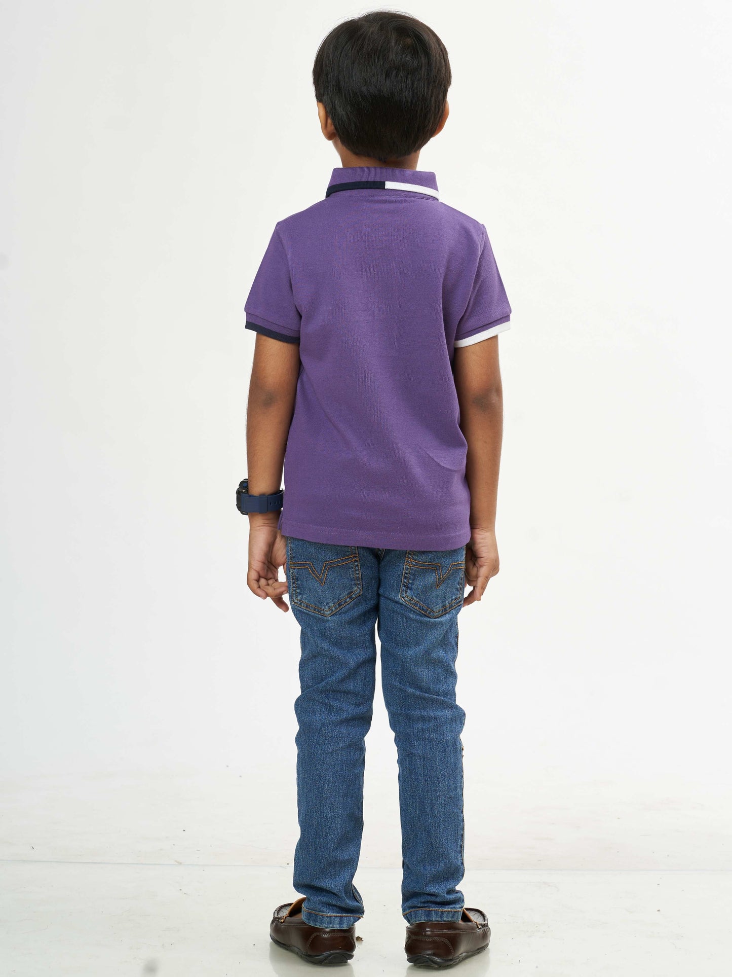 Classic Boys Cotton T-Shirt - Deep Purple