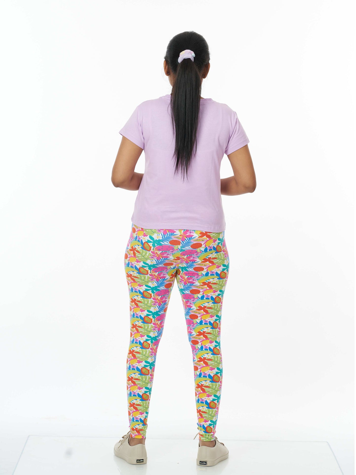 Women's Printed Leggings - Fruity