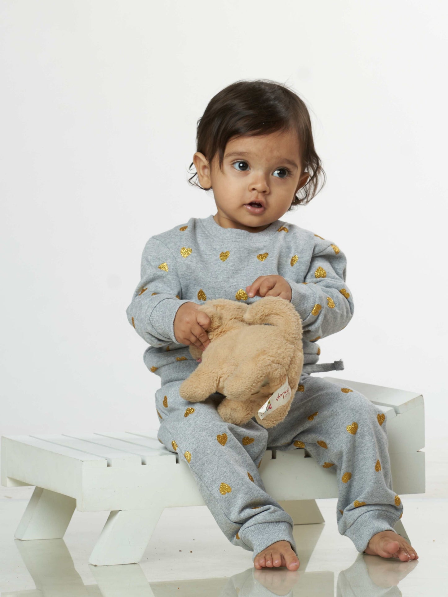 Golden Heart Baby Winter Sweatshirt Babies Pyjama Set