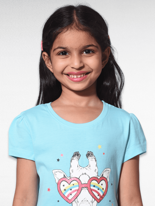 Cozy Giraffe100% Cotton Girls Pajama Set