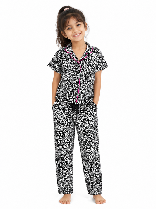 Cheetah - Girls Pure Cotton Co-Ords Set