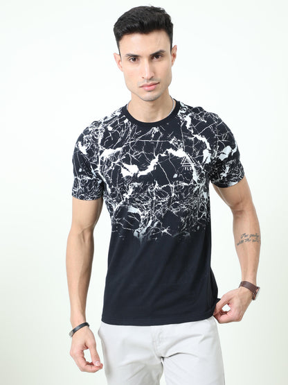 Men's casual T-Shirt - Neo Strike Black