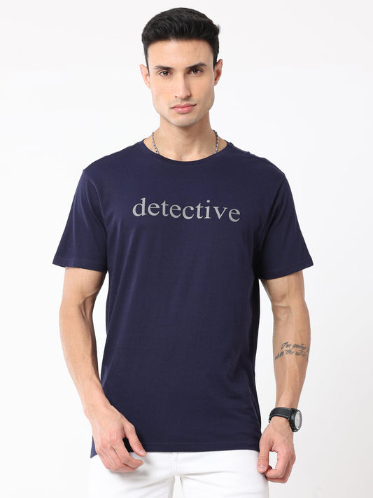 Men's casual T-Shirt - Detective Navy