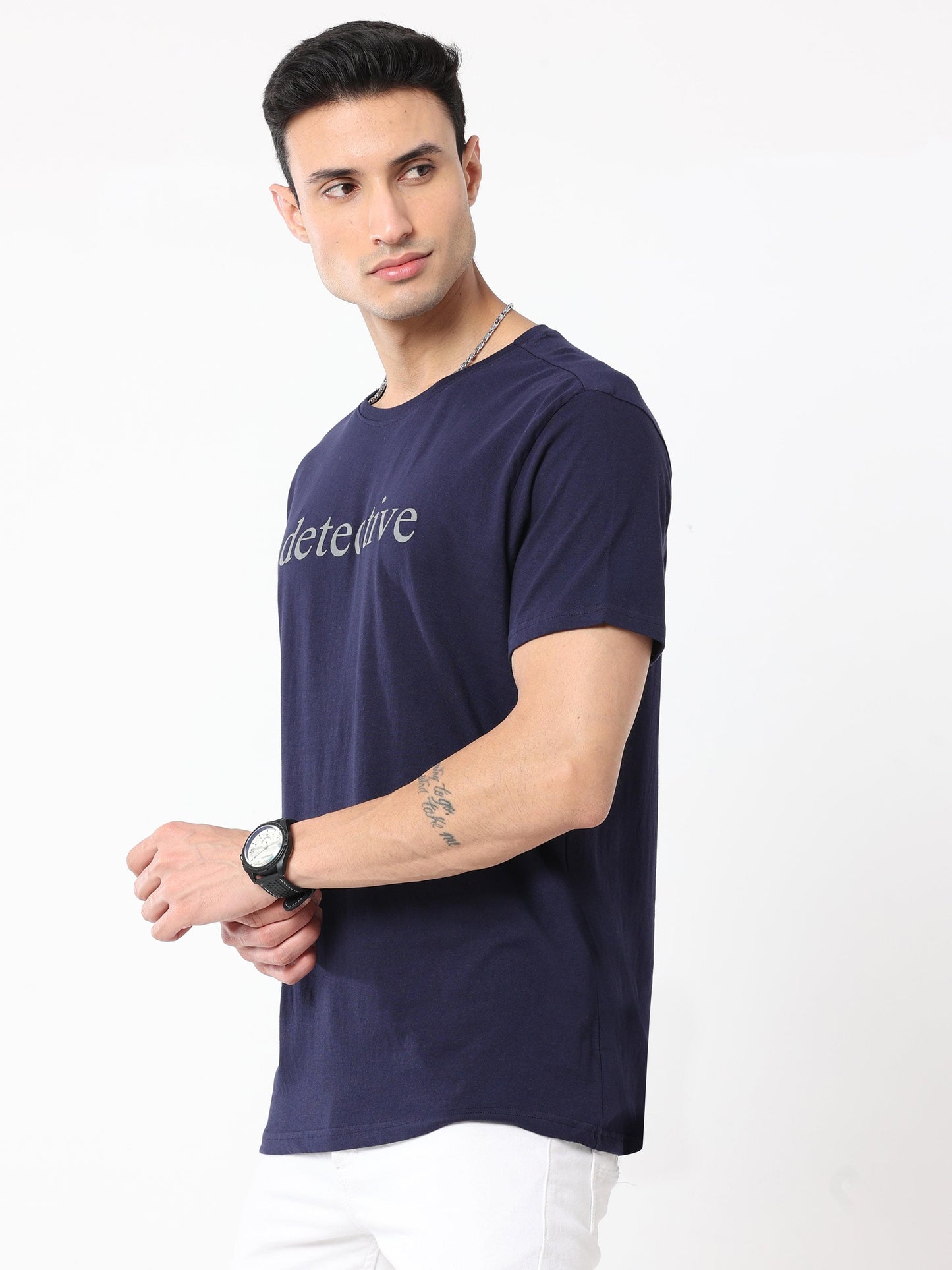 Men's casual T-Shirt - Detective Navy