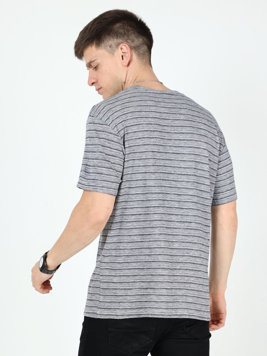 Men's casual T-Shirt - Yarn Dyed