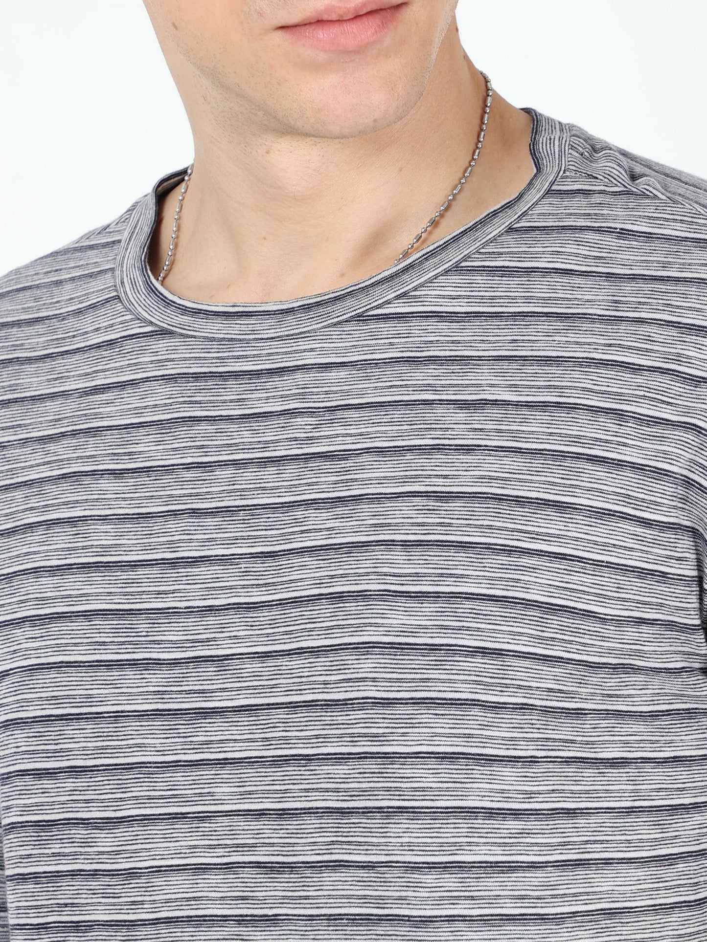 Men's casual T-Shirt - Yarn Dyed