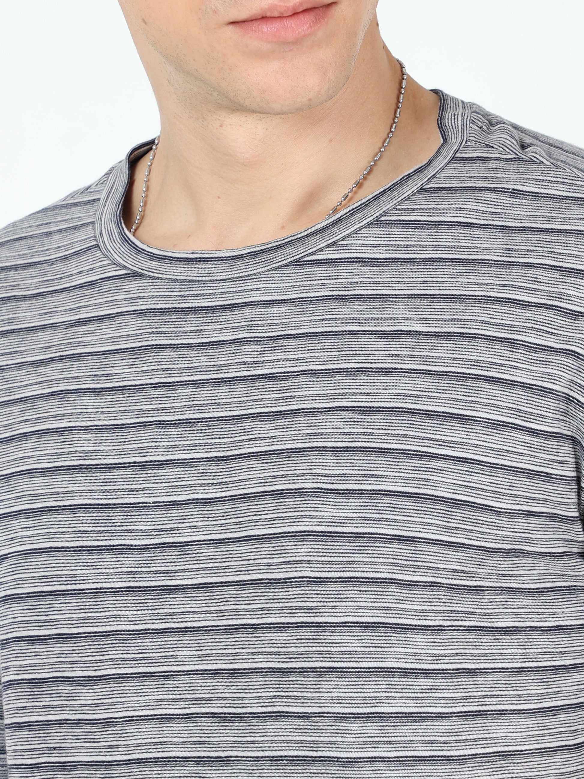 Men's casual T-Shirt - Yarn Dyed