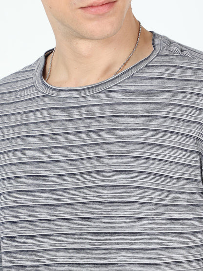 Men's casual T-Shirt - Yarn Dyed