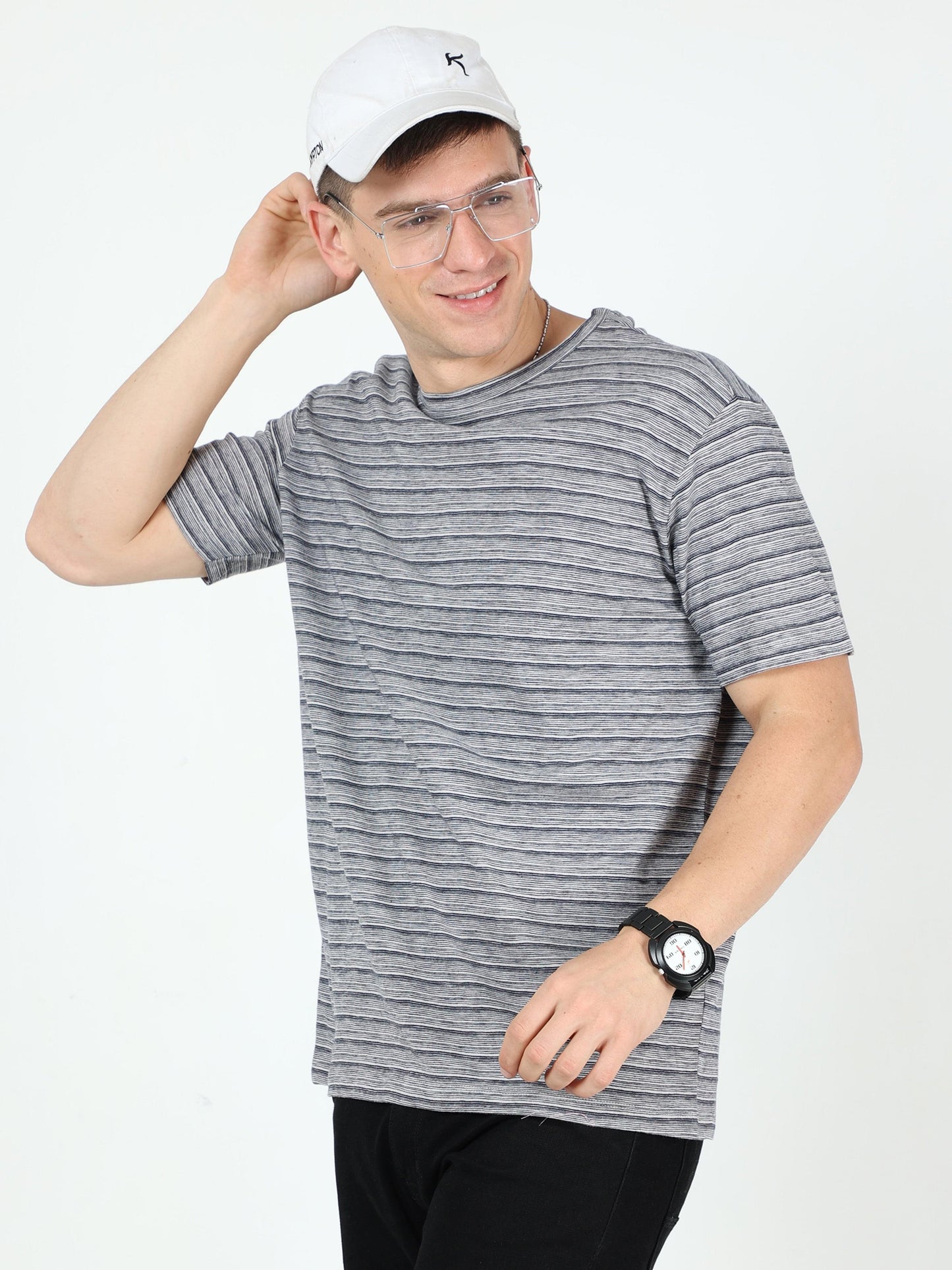 Men's casual T-Shirt - Yarn Dyed