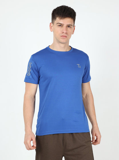 Athleisure Men's Premium T-Shirt – Blue
