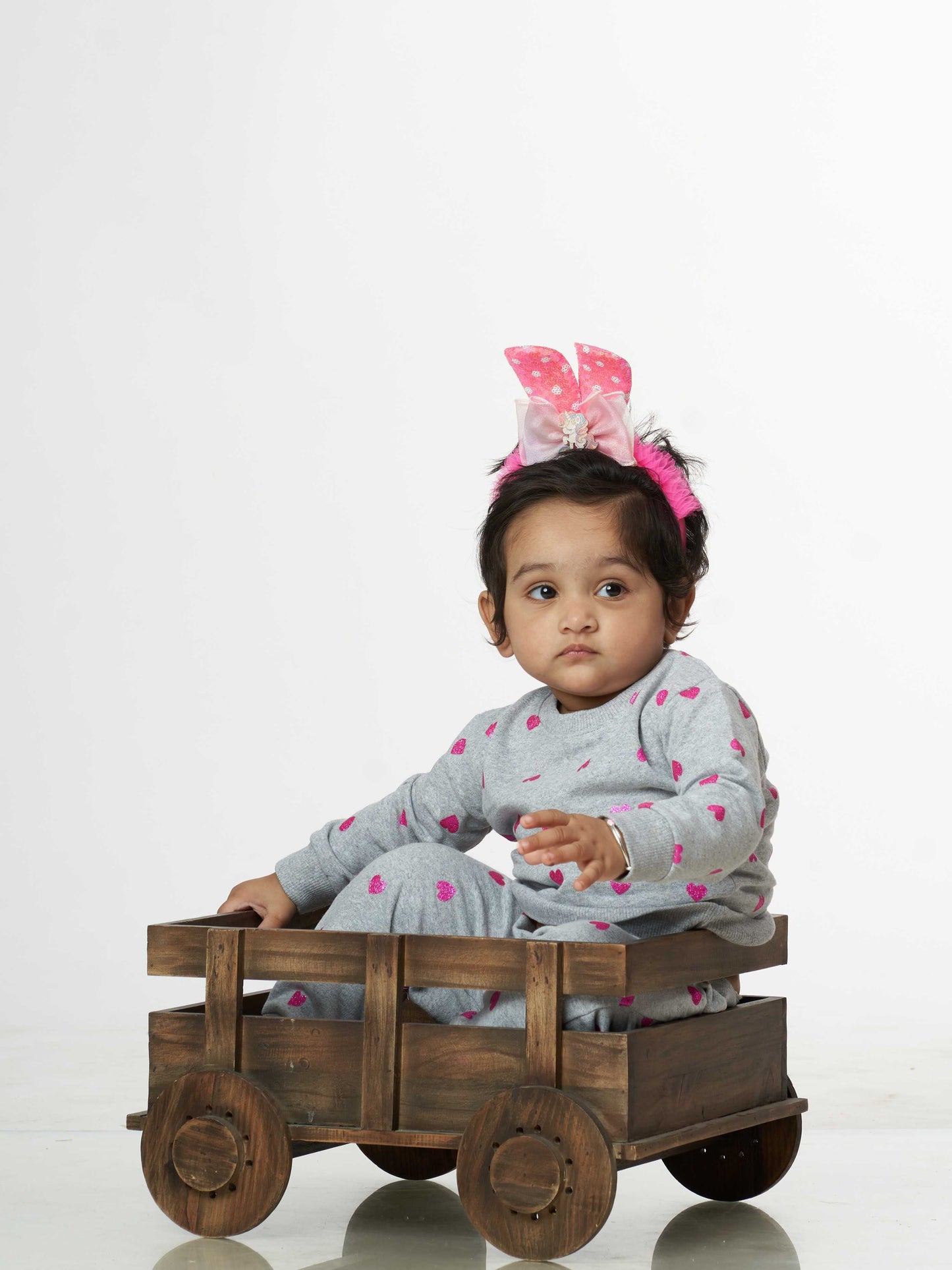 Little Hearts Winter Sweatshirt Babies Pyjama Set