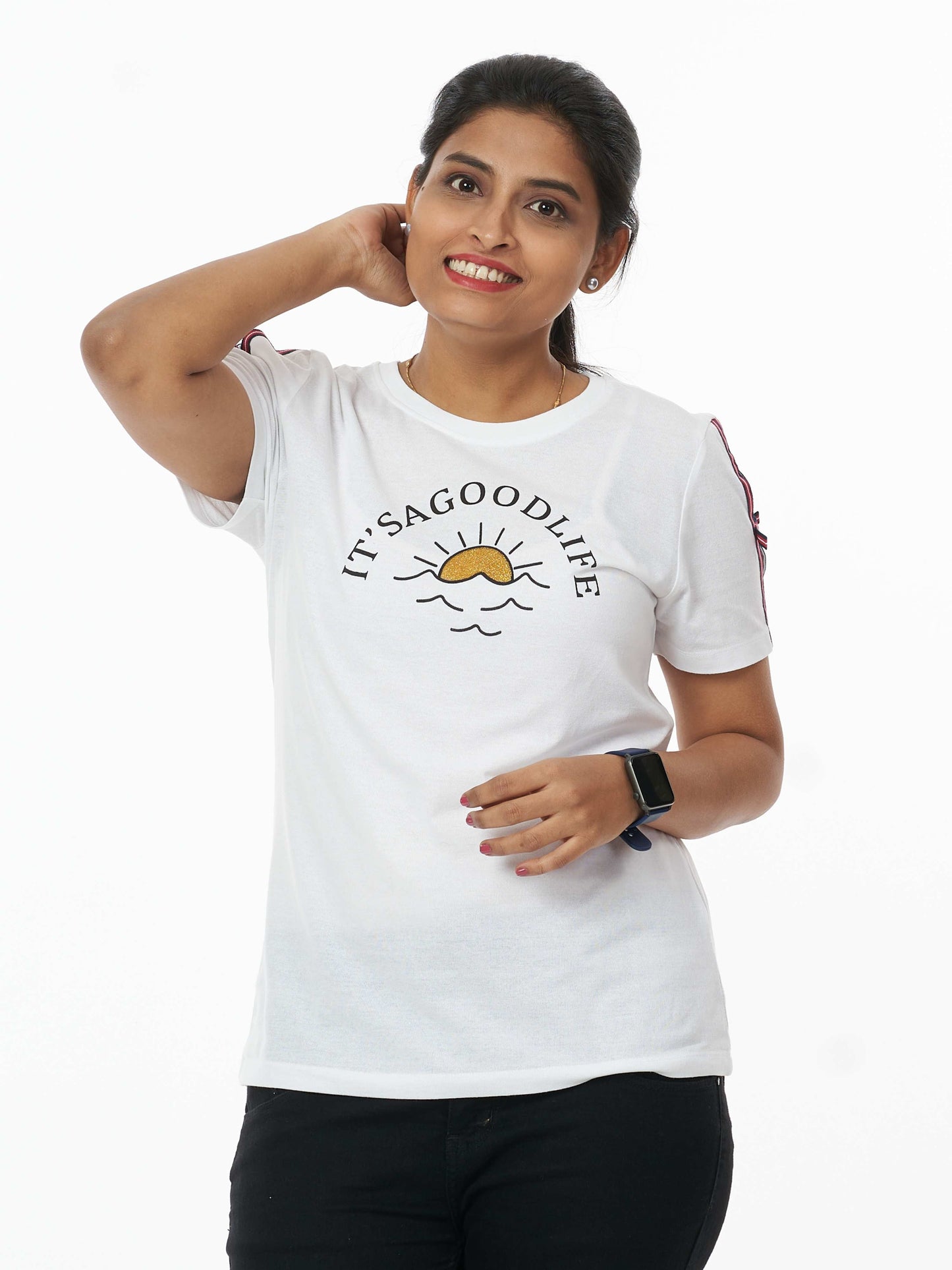 Good Life Soft & Premium Women's Printed Cotton T-Shirt
