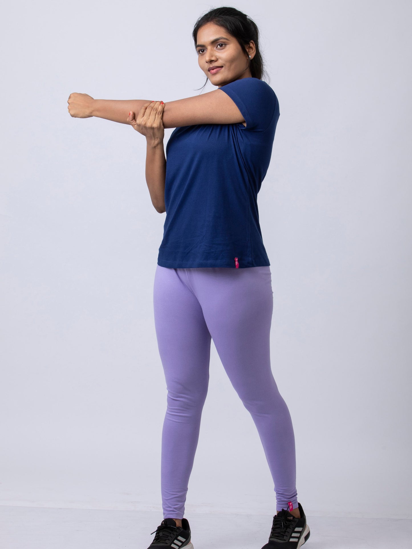 Women's premium full length Stretchy Leggings - Lavendar