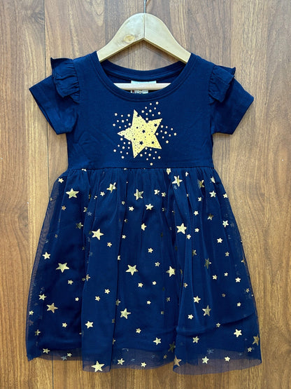 Shining Star Christmas Girls Premium Cotton Frocks