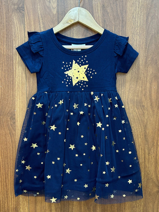 Shining Star Christmas Girls Premium Cotton Frocks