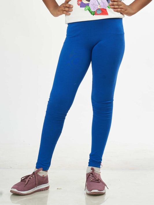 Daily Routine Girls Leggings - Blue | Full Length