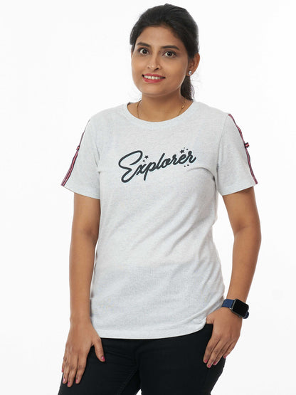 Explorer Soft & Premium Women's Printed Cotton T-Shirt