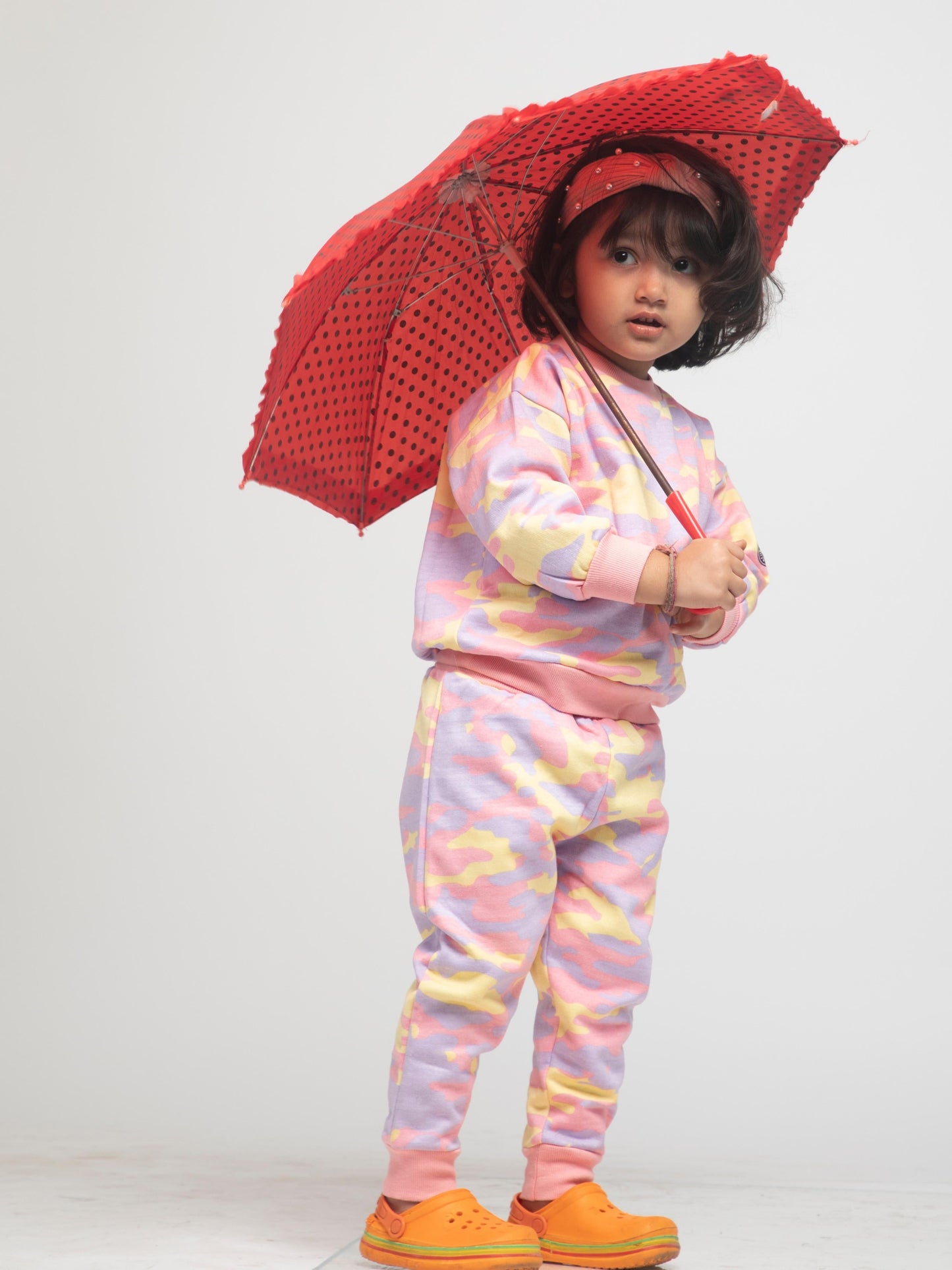 Pink Cameo Pyjama Sweatshirt Set ( Pack of 1 )