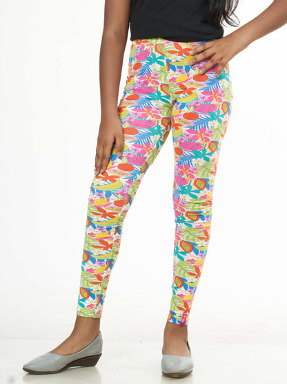 Floral Girls Leggings | Full Length