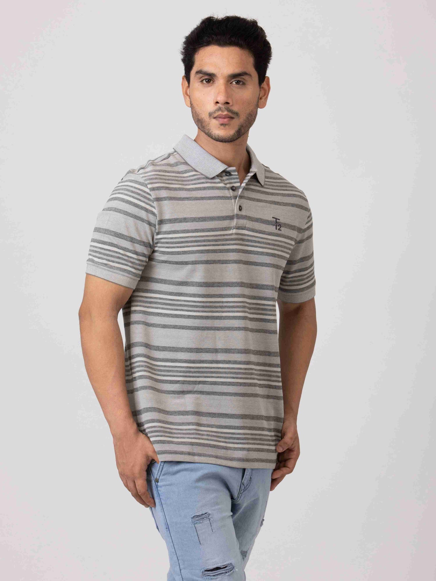 Workplace Essentials Classic & Comfortable 100% Cotton Mens Collar T-Shirt