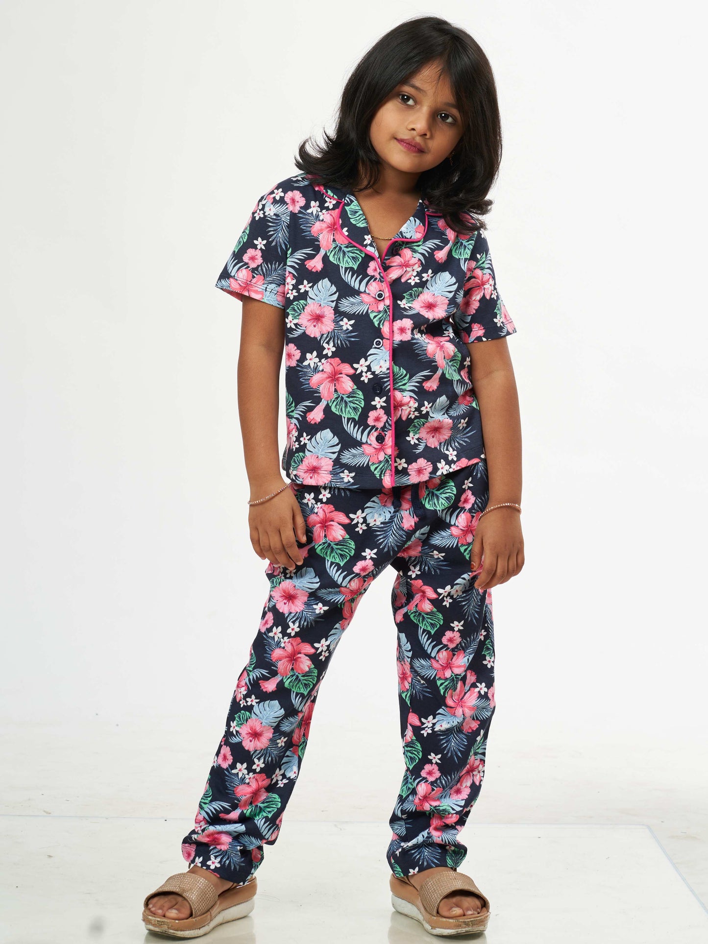 Hibiscus Girls Pure Cotton Co-Ord's set