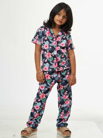 Hibiscus Girls Pure Cotton Co-Ord's set