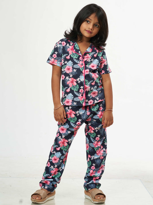 Hibiscus Girls Pure Cotton Co-Ord's set
