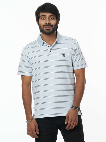 Trendy and Cool 100% Cotton Men's Collar T-Shirt