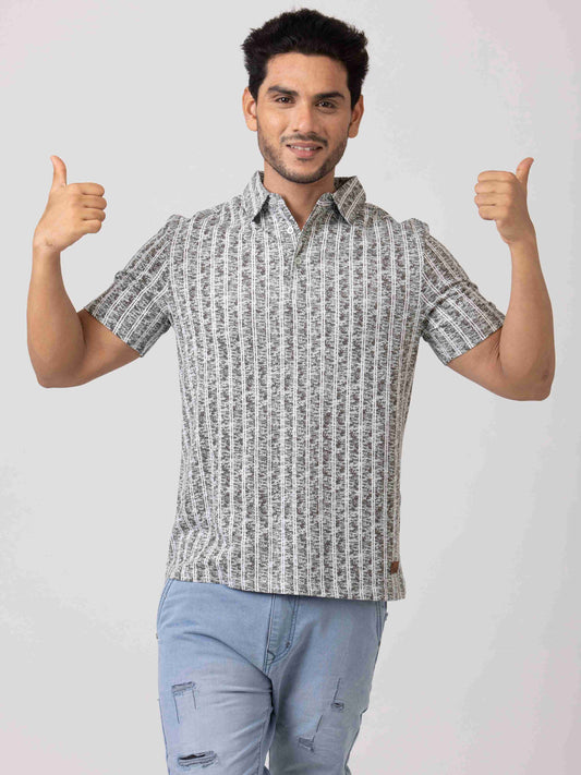 Young Statement Comfortable 100% Cotton Mens Collar T-Shirt