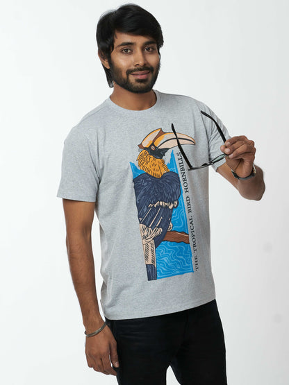 Woodpecker Men's casual cotton T-Shirt