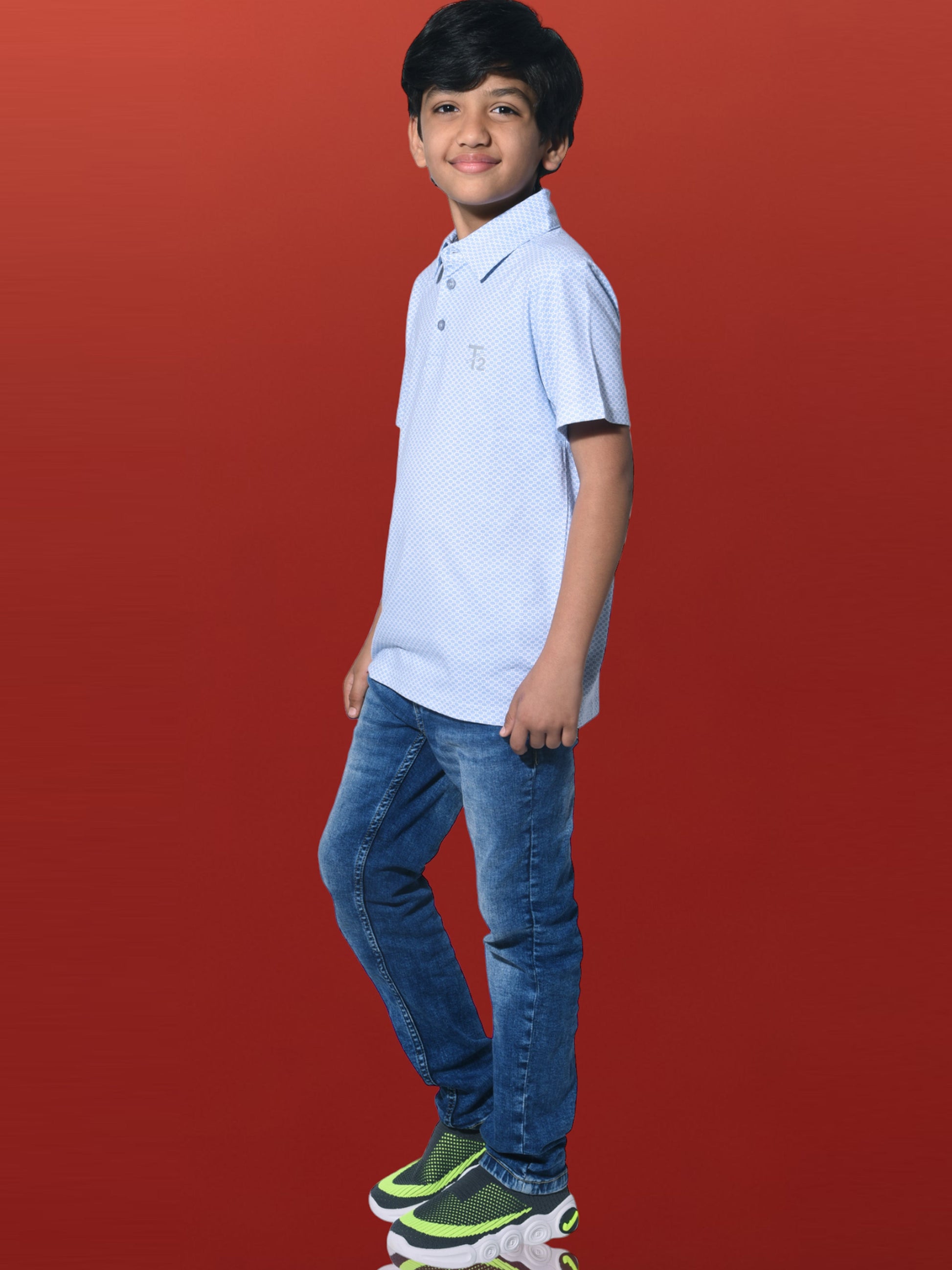 Boys Execute Collar T-Shirt