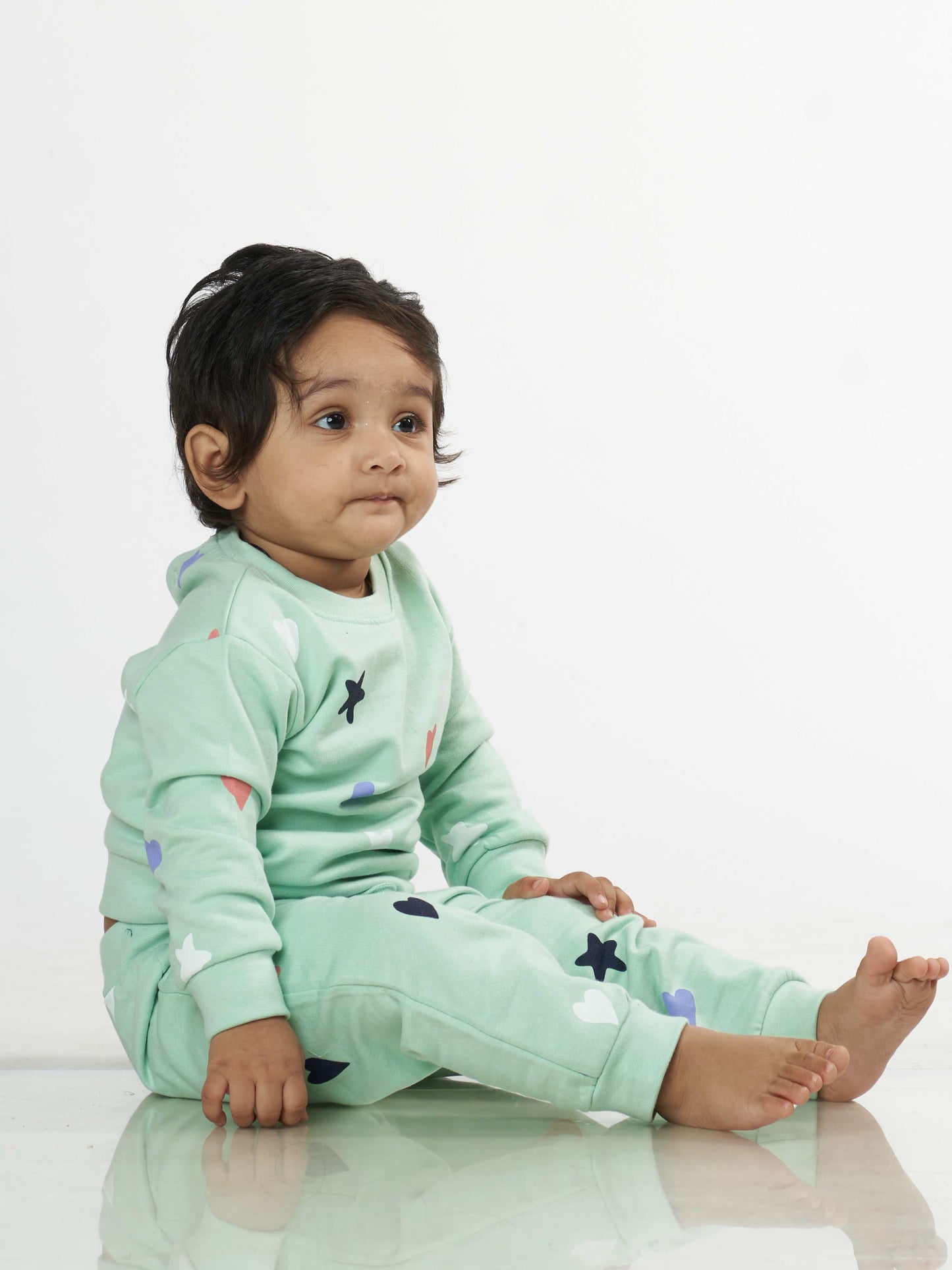 Twinkle Star Babies Pyjama Set Green