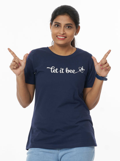 Let it Bee Soft & Premium Women's Printed Cotton T-Shirt