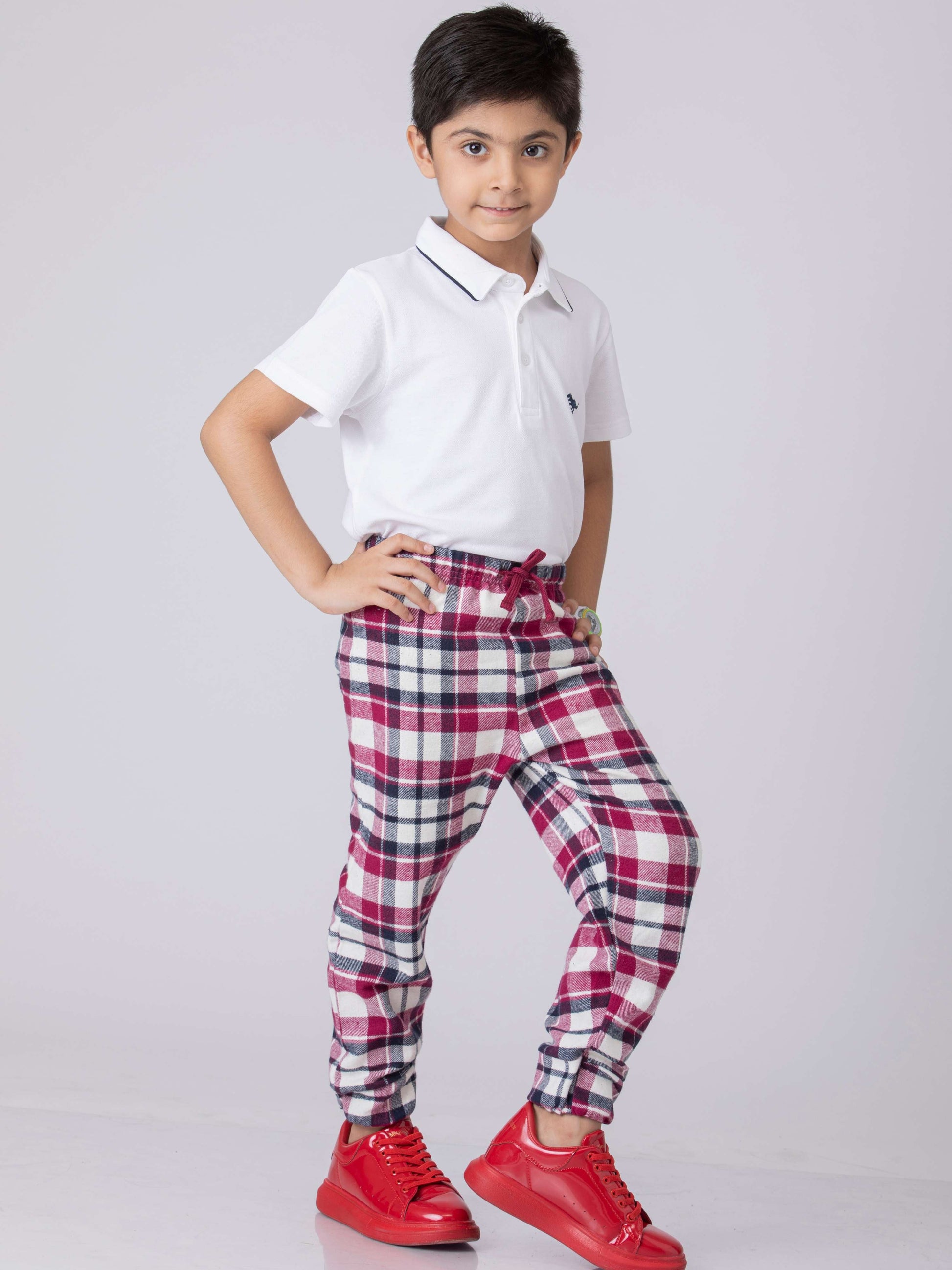 Classic Stripes Boys Cotton Joggers