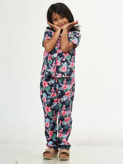 Hibiscus Girls Pure Cotton Co-Ord's set
