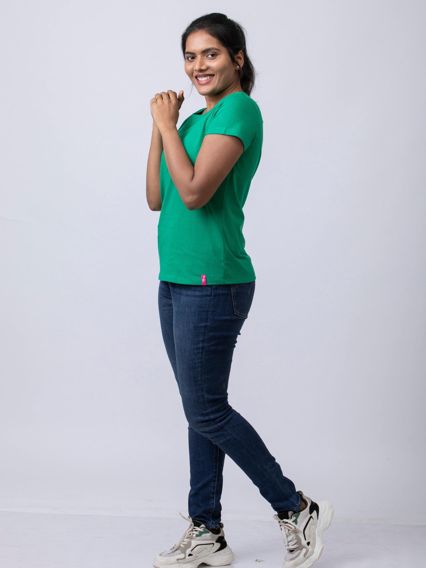 Soft & Premium Women's Cotton T-Shirt - Green