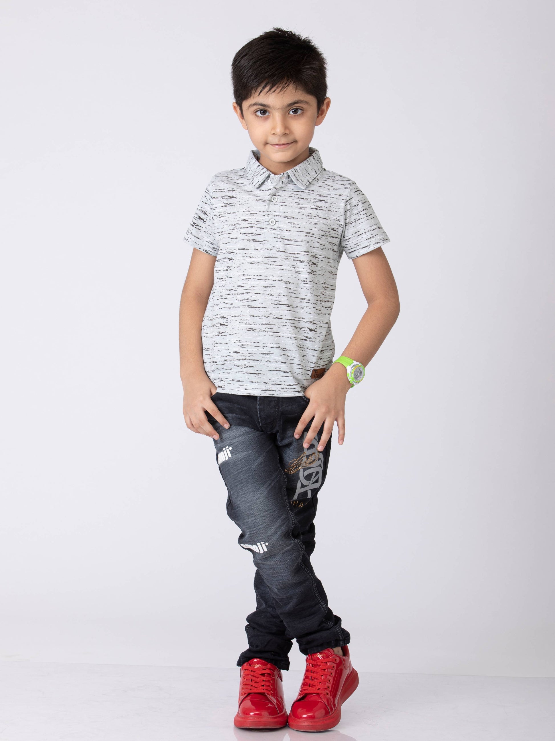 Casual Boys Printed cotton boys T-Shirt