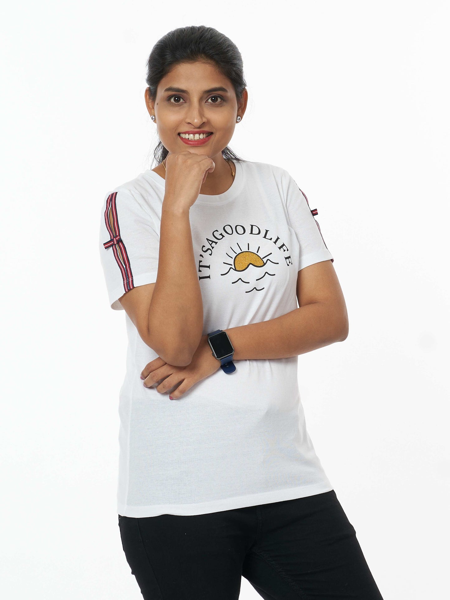 Good Life Soft & Premium Women's Printed Cotton T-Shirt