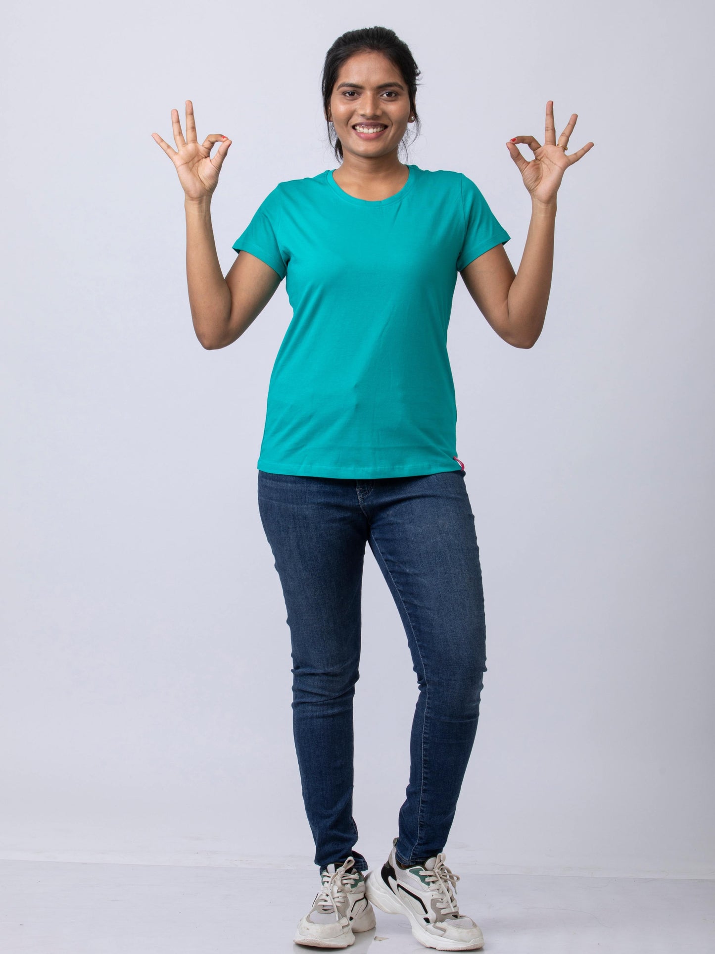 Soft & Premium Women's Cotton T-Shirt - Green Parrot