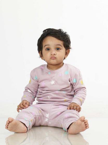 Twinkle Star Babies Pyjama Set Peach