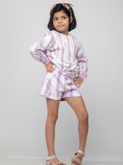 Purple Popcicals Girls Pure Cotton Co-Ords set