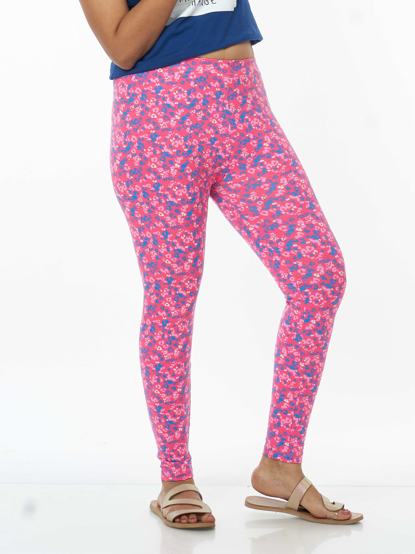 Pink Blossom Women's Printed Leggings