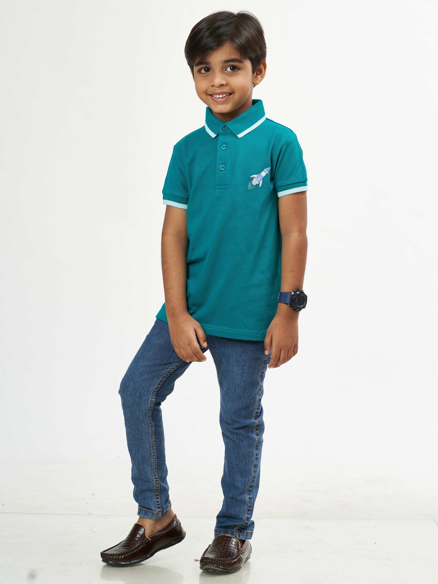 Classic Boys Cotton T-Shirt  - Green